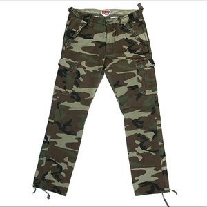 Vintage Camo Slim-Fit Cargo Pants